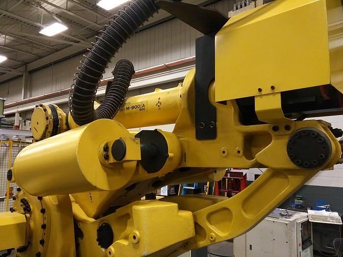 Used 2012 FANUC M900iA/600 6 AXIS CNC ROBOT WITH R30iA & 15' 7TH AXIS TRACK