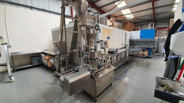 Used COMPLETE PICKLED VEGETABLE FILLING SYSTEM Model - LW-FSP20