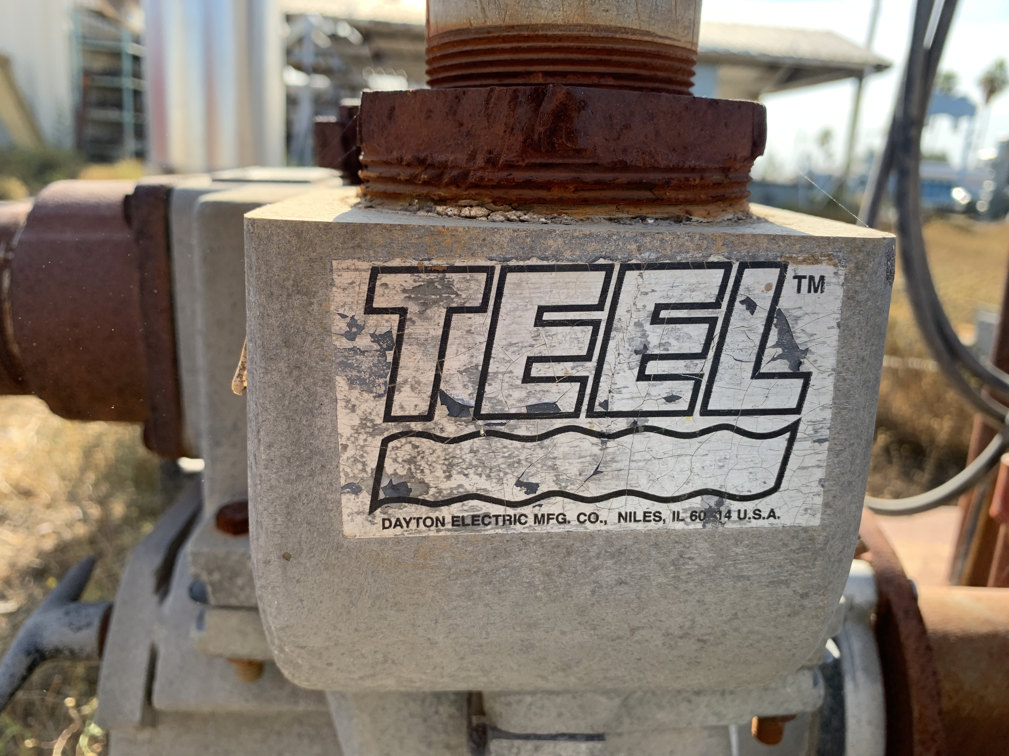 Used Teel 3P609 Solids Pump; 10HP Motor