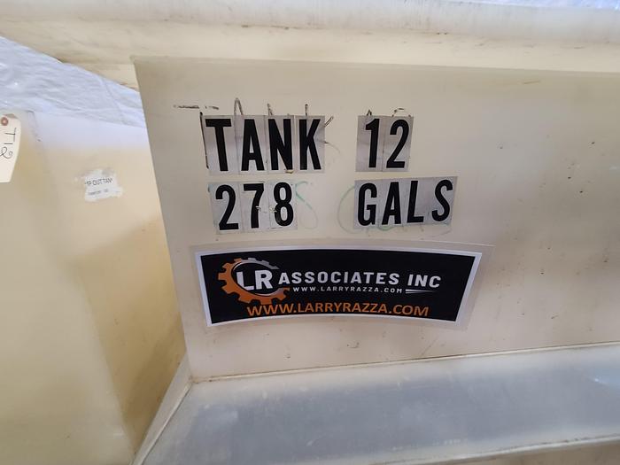 Used Polypro Tank Counter Flow Rinse side and bottom support 70" x 28" x 29" Removable Partition - LARRY PLEASE CHECK DEMENTIONS