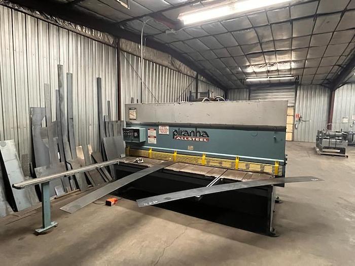Used Piranha Allsteel 3/8″x10′ Hydraulic Shear