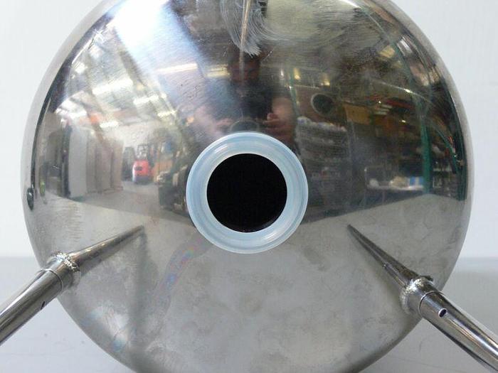 Used Sartorius Stedim 10 Liter 316L Stainless Steel Pressure Vessel w/ Bottom Drain