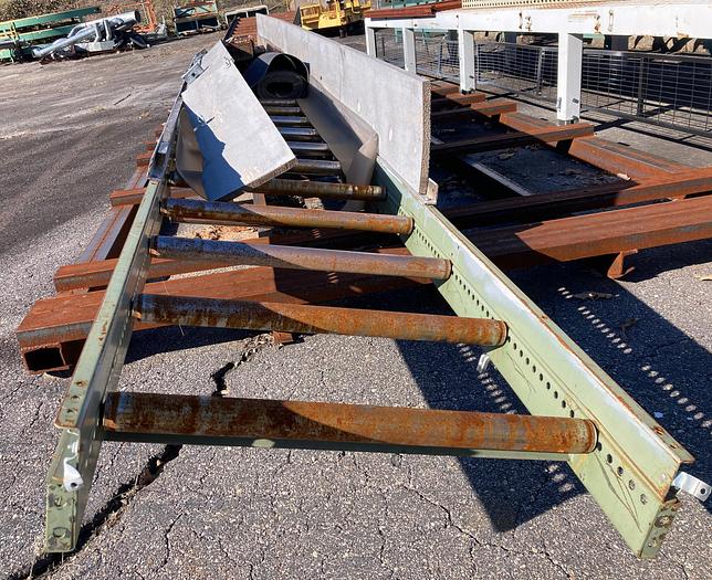 Used LOGAN POWER-BELT TROUGH SCRAP-CONVEYOR