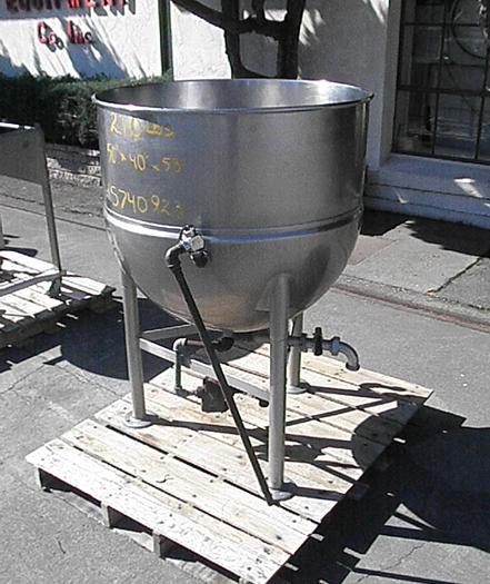 Used Kettle, 80 Gallon, S/st, Jkt, Groen, Mdl F80, #S740923