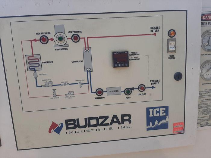 Used Refrigeration, Chiller, 15.4 Ton, Budzar, Model AC-15-FCB-70-00-000 #S744610