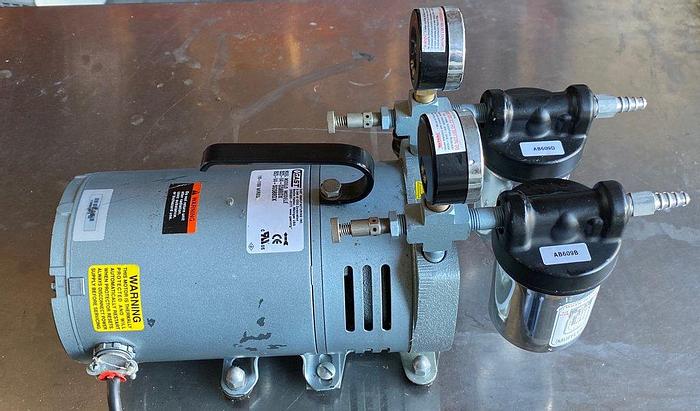 Used Gast 0523-V4-G588DX 1/4 HP Vacuum Pump 120/240 V