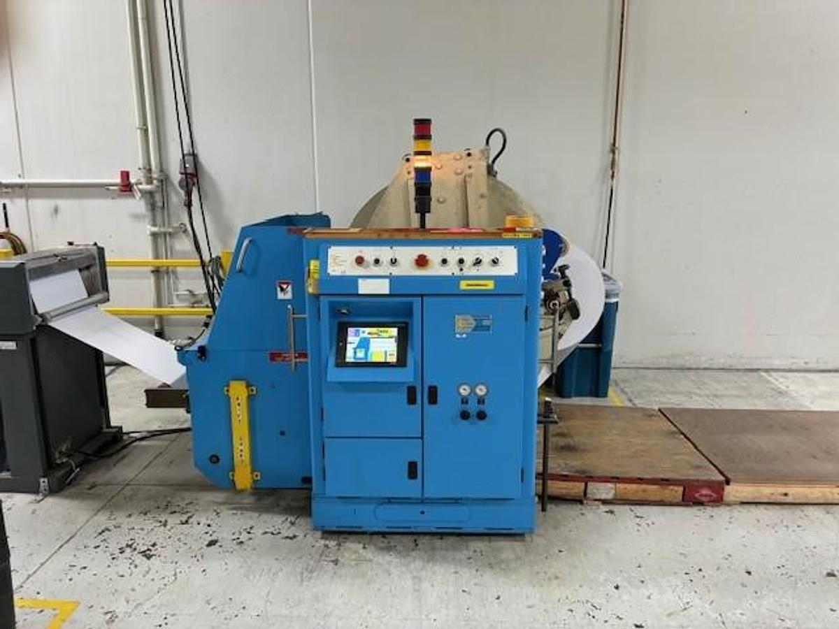 Used GEC Turret Rewinder- Model 5020FR (Non-stop-2 Spindle ) Serial 002502
