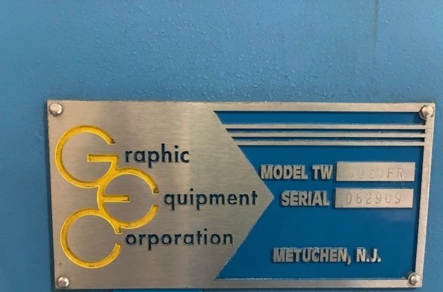 Used GEC 5020FR Turret Rewinder (Non-Stop) 20" x 50" - Serial No-062909