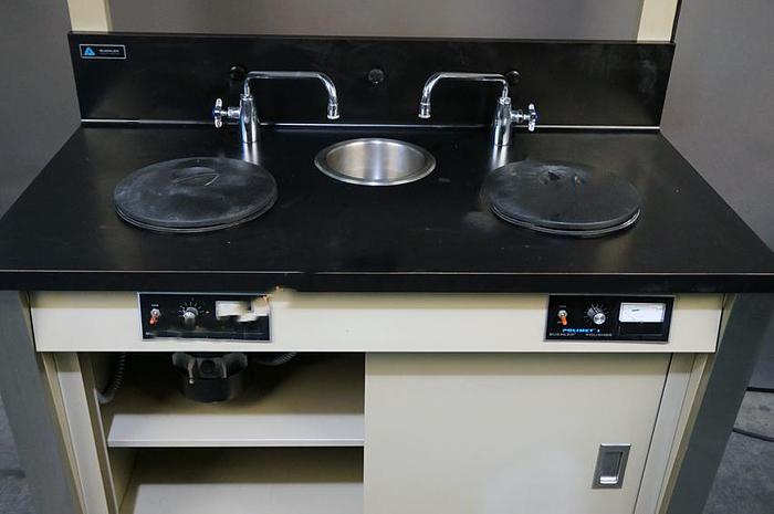 Buehler Techmet table with dual Polimet