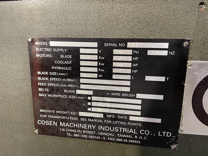 Gebruikt Cosen AH-320H Zaagautomaat