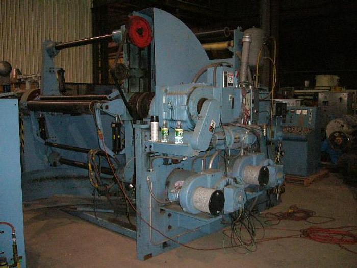 Used 42" (1.07M) EGAN TURRET WINDER 50" DIAMETER W/ SPLICING MFG 1991