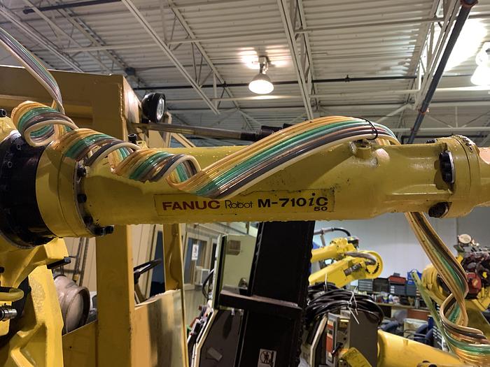 Used FANUC M710iC/50 6 AXIS CNC ROBOT WITH R30iA CONTROLLER AND VISION CONNECTIONS