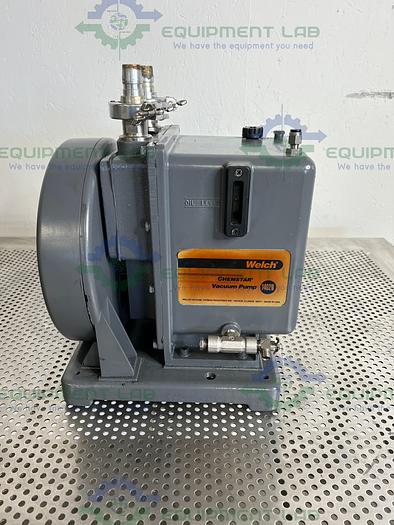 Used Welch 1402N Chemstar Corrosive Gas Vacuum Pump w/ Motor Division C63CXGZP Motor