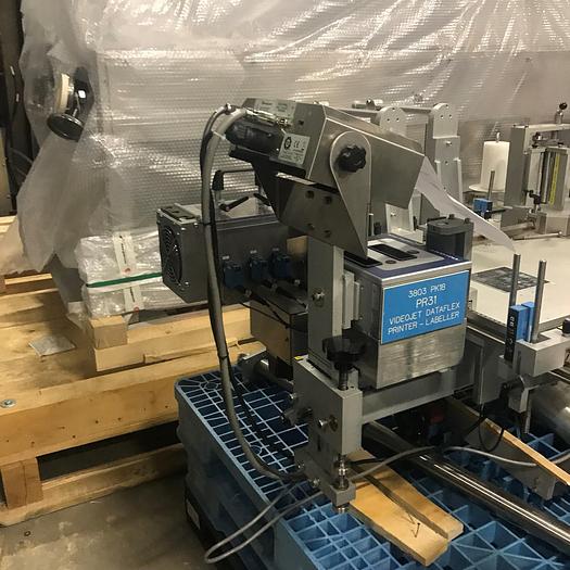 Used NJM Autocolt III - High Speed Pressure Sensitive Wraparound Labeler