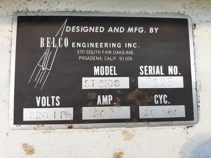 Used Tunnel, Shrink, Belco, Mdl ST-2108, 20" X 9" X 36" #S743581