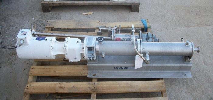 Used Pump, Moyno, 1 HP, Seepex, S/st, Type BCSO 024-24, 7/8" #S741951