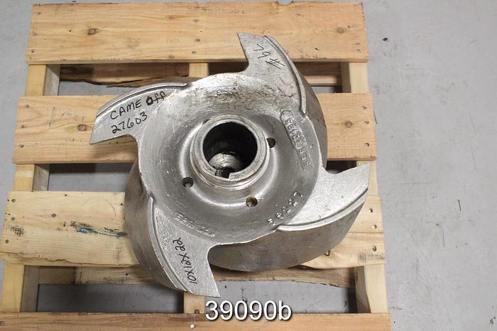 Used Goulds 3175 10x12x22 Pump Impeller, 4-Vane, No. 56227 #39090