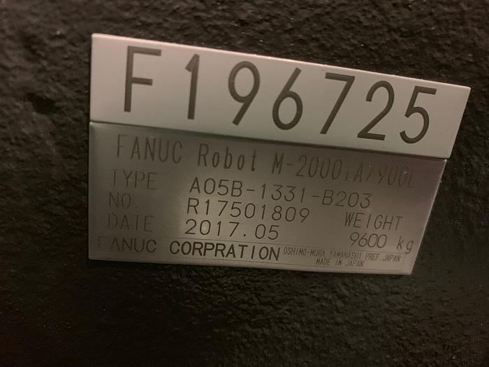 Used 2017 FANUC M2000iA/900L EQUIPPED FOR VISION WITH R30iB CONTROLLER LIKE NEW