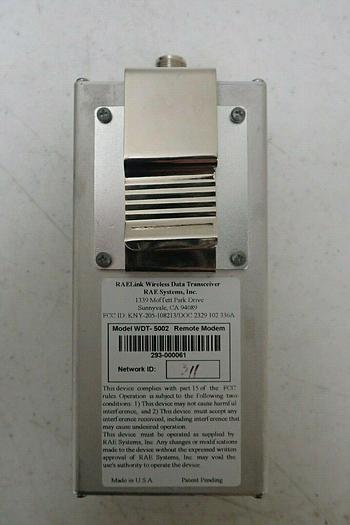 Used RAELink Remote Modem WDT-5002 RAE Link Wireless Data Receiver Case Inventory