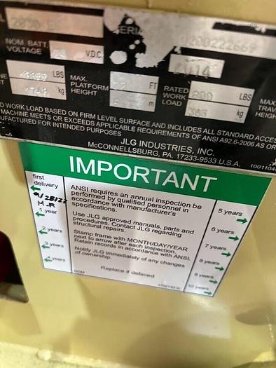 Used 2015 JLG 2030ES