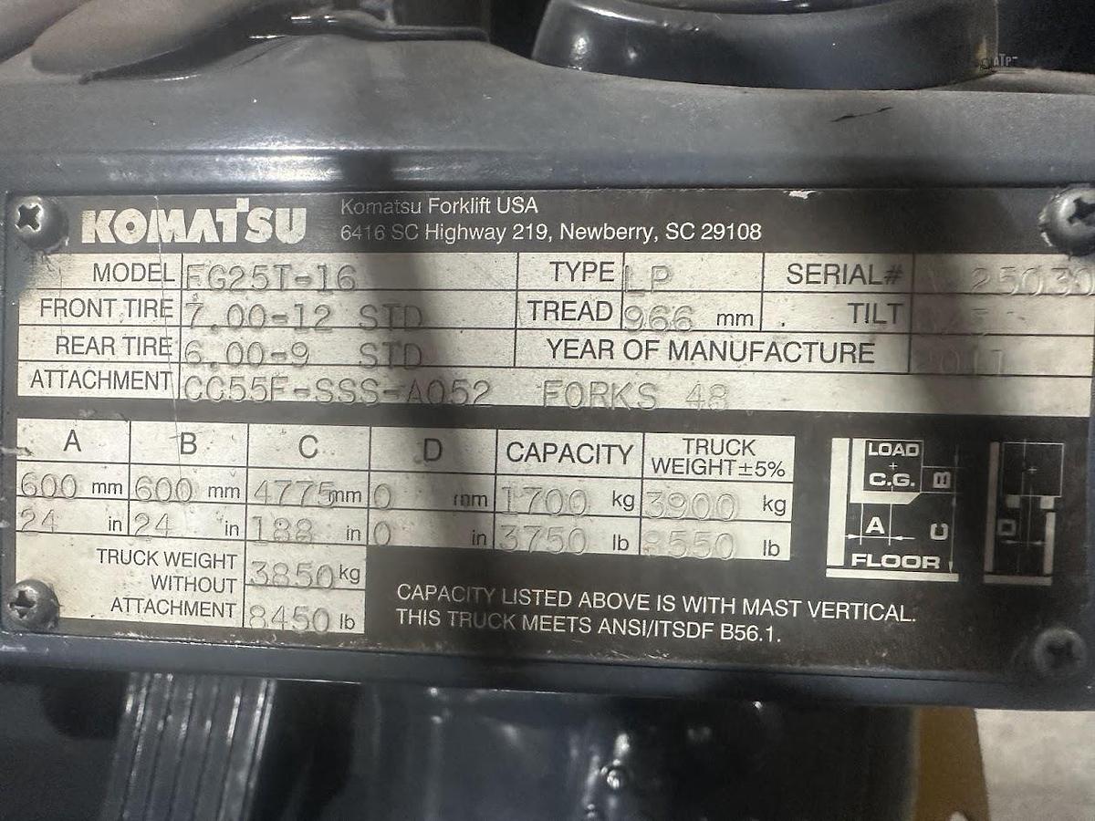 Used KOMATSU FG25T-16