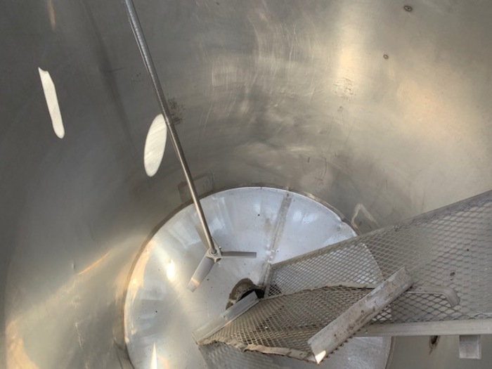 Used 200 Gallon Vertical Stainless Steel Tank