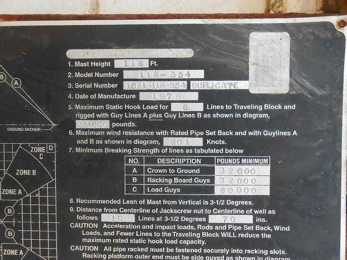 Used WILSON RIG 116-354