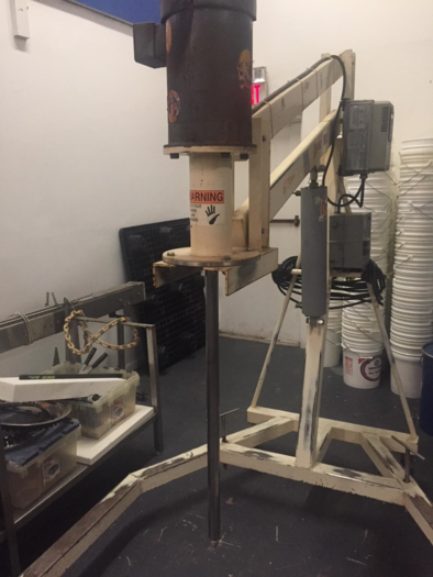 Used ADMIX 5 HP PORTABLE MIXER IDEAL FOR STEAM KETTLES, TANKS, VATS (STOCK #586C)