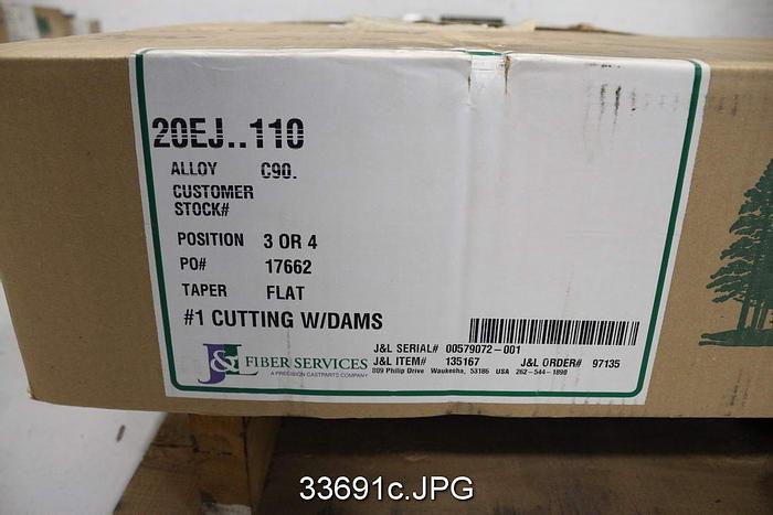 Unused Beloit DD4000 Refiner Complete Plate Set, 20" Disc #33691