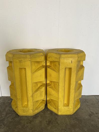 Used Poly Structural Industrial Column Protector 8 1/2" x 8 1/2" Square Opening 42" H