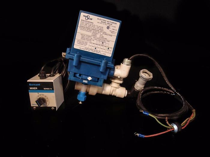 Used True Blue Electric Actuator EBV-65 & Series 10 Barnant Mixer (3521)