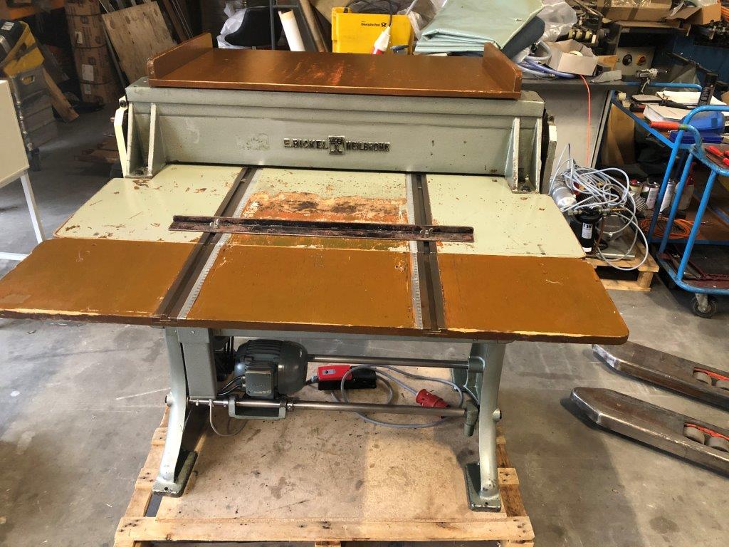 Used Bickel HK 390 with belt delivery motorized grooving and perforating