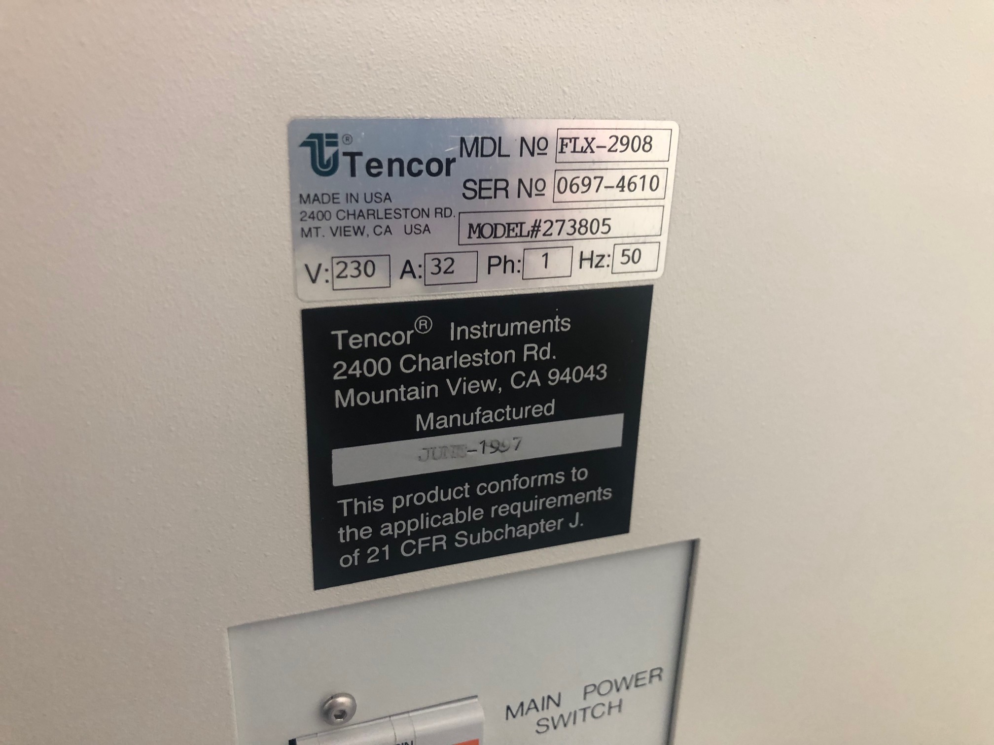 Used KLA-Tencor Flx 2908