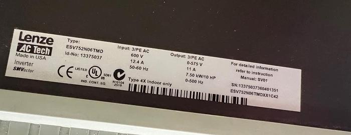 Used USED SIGMA BLENDER, 30 CUBIC FEET, STAINLESS STEEL, VARIABLE SPEED