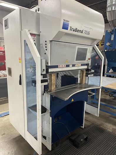 Used 40 TON X 40", TRUMPF, TRUBEND 7036 ELECTRIC CNC PRESS BRAKE, 2012