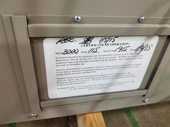 Used Workrite 3000 Wood Welder