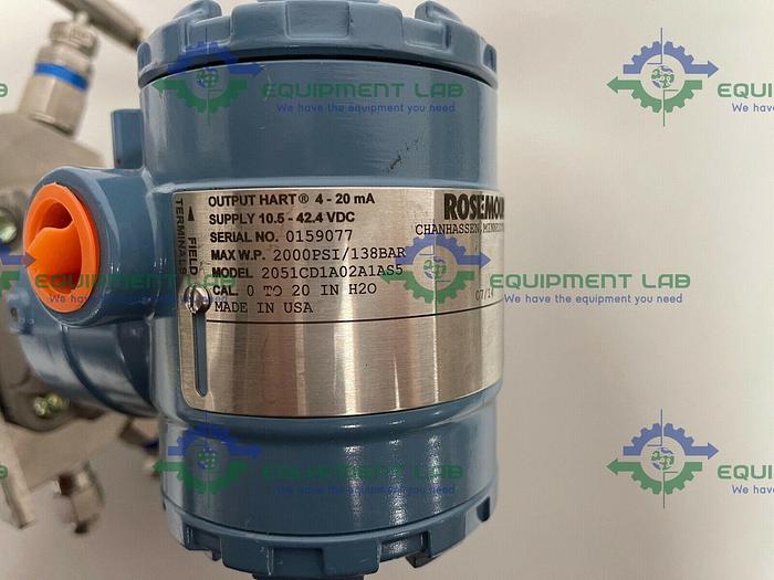 Used Rosemount Manifold / Pressure Transmitter Assembly 0305RC32B11