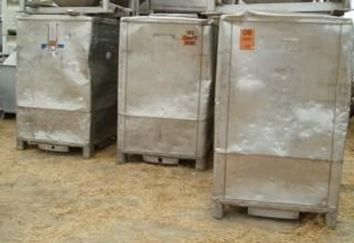 Used Bin, 50 CF, S/st, 46" X 41" X 43", Tote, (18) #H733269