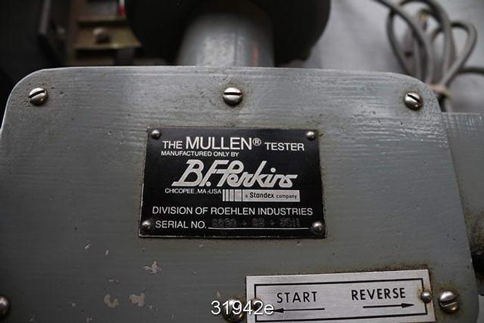 Used BF Perkins Mullen Burst Tester #31942