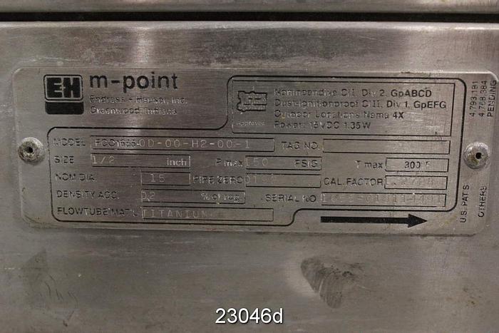 Used Flow-Tec M-Point FC01655-OD-00-112-00-1 Magnetic Flow Tube #23046