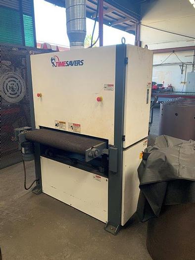 Used 2016 37” Timesaver Series 1200 Dry Belt Sander w. Wet Dust Collector