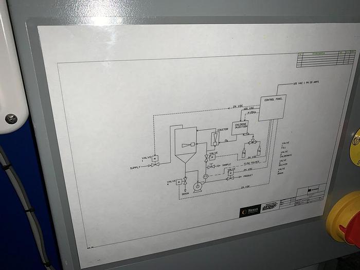 Used Reactor, 250 Gallon, PET, Hypochlorous, Nexus Automation #S743150