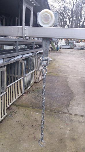 Used Hak rolkowy z postronkiem, nierdzewne