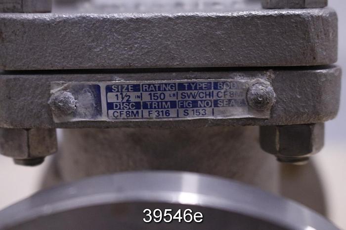 Used Oic 1.5" Swing Check Valve #39546