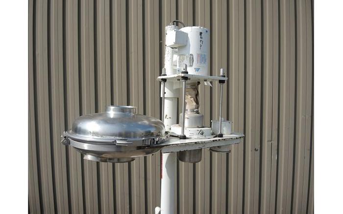 D'occasion USED ANDRITZ SCREEN, 17" DIAMETER, STAINLESS STEEL, PEDESTAL MOUNTED VIBRATORY SCREENER