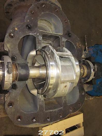 Used Goulds 3410 Goulds 3410, 10X12X12, Stainless Steel Casing,  12.5" Diameter Impeller, 7-Vane Stainless Steel Impeller, Stainless Steel Wear Rings, Mechanical Seals. #27702