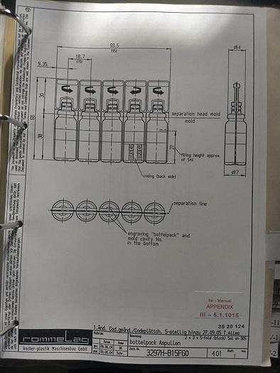 Used Rommelag 305M Blow Fill Seal Machine