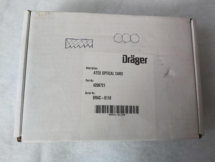 Scheda ottica Regard Atex, Brac 0118, 4206721, Dräger, nuova, in confezione originale,