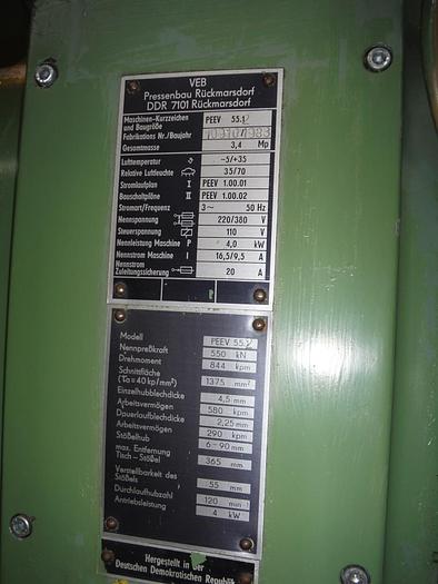 Gebraucht EXCENTERPERS C-FRAME WMW 55 T