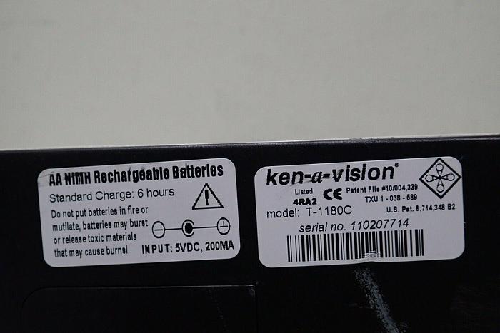 Used Ken A Vision Model T-1180C Monocular Microscope w/ 3 Objectives